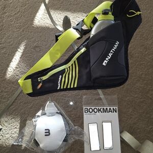 Nathan Black and Yellow Hydration Belt